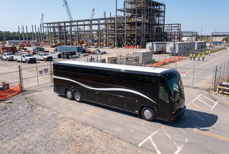 Construction Site Shuttle Bus Rentals in Clearwater, FL